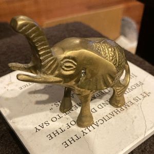 Vintage brass small elephant